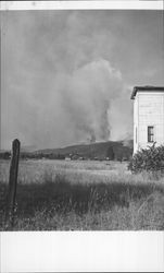 View of the Sonoma Valley fire from Sonoma, California during the afternoon of September 22, 1964