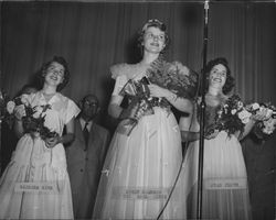 Egg Bowl queen and attendants, Petaluma, California, Nov. 22, 1950