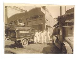 Guerneville Theatre and Starrett Meat Market, Guerneville, California, 1924