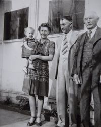 Four generations of the Volkerts family, Petaluma, California, about 1942