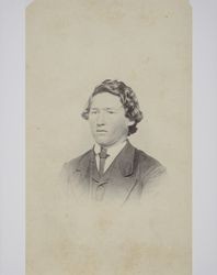 Portrait of an unidentified young man taken in Sonoma County, California in the 1880s