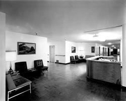 Lobby and nurse's station at Mayette Convalescent Hospital