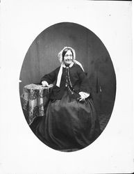 Portrait of an older female member of the Seawell or Bowles family, about 1872