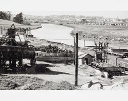 Hein Brothers Quarry gravel production site, Petaluma, California, about 1954