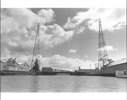 D Street Bridge over the Petaluma River, Petaluma, California, from the Turning Basin, about 1972