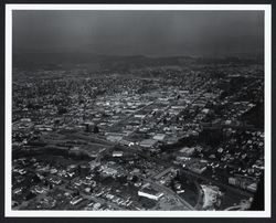 Aerial view of Santa Rosa looking northeast toward Proctor Heights from the railroad