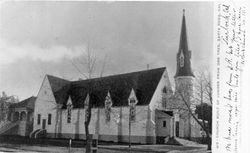 Church built of lumber from one tree, Santa Rosa, California