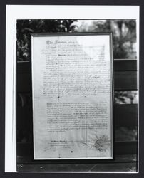 Unidentified deed belonging to Mariano G. Vallejo