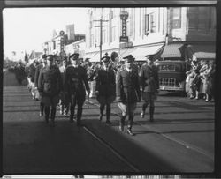 Army units marching in the Rose Parade