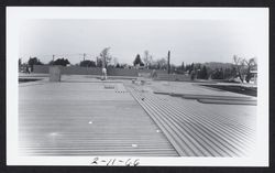 Roof under construction at the Sonoma County Library