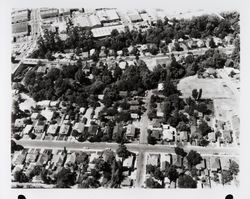 Looking north from intersection of Tupper and Brown, Santa Rosa, California, 1962