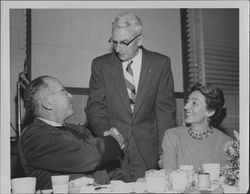 Frank M. Wright, James C. Crase, and Helen Putnam, Santa Rosa, California, 1954