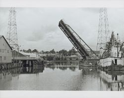 Elevated D Street Bridge during the Old Adobe and Petaluma River Festival of 1986