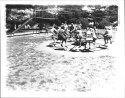 Children playing at McNear Park playground, Petaluma, California, about 1955