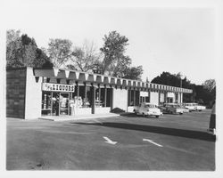 Shopping center at 2nd and Montgomery, Santa Rosa , California, 1963