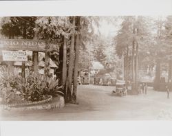 Entry to the Rio Nido Resort on the Russian River, about 1925