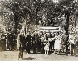 Italian Ambassador to the United States, Vittorio Rolando-Ricci, at Walnut Park, Petaluma, California, May 10, 1922