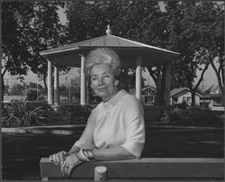 Helen Putnam in Walnut Park, Petaluma, California, 1967