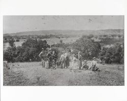 Jethro W. Cottle's family and Smith family, Alexander Valley, California, 1895