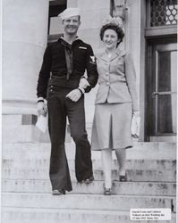 Wedding day for Cathleen J. Volkerts and Harold R. Evans, Reno, Nevada, March 13, 1943