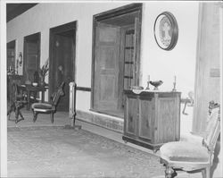 Views of the living quarters at the Petaluma Adobe, Petaluma, California, about 1967