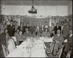 Installation of Redwood Rangers newly elected officers at Gori's Tavern on Main Street, Guerneville, California, 1948