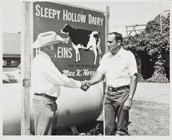 Max and Kip Herzog at the Sonoma County Fair, Santa Rosa, California, 1974