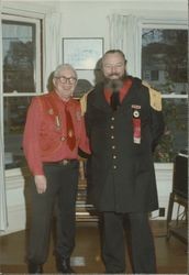 E Clampus Vitus members Ed Mannion and "Emperor Norton", Petaluma, California, June 1983