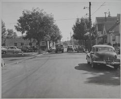 Intersection of Washington Street and 6th Street, Santa Rosa, California, October 24, 1952