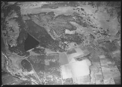 Aerial view of Lake Ralphine and creek