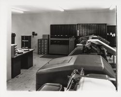 Computer equipment at Business Economation, Santa Rosa, California, 1961