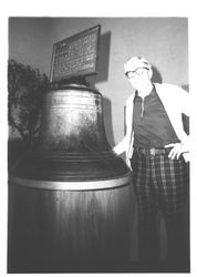 Ed Mannion with the Vigilante Bell, Petaluma, California, 1976