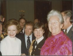 Rosalynn Carter and Helen Putnam at a White House reception, Washington, D.C., 1978