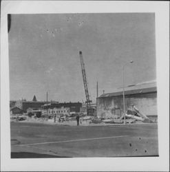 Demolition of the M. Vonsen building, Petaluma, California, Apr. 23, 1960