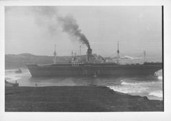 Greek freighter Ioannis G. Kulukundis run aground near Point Pedernales, California, July 1949