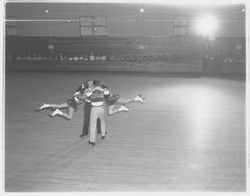 Acrobatic dancing routine in the Skating Revue of 1957, Santa Rosa, California, April, 1957