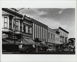 300 block of West Street between Matheson Street and Plaza Streets, Healdsburg, California, 1954