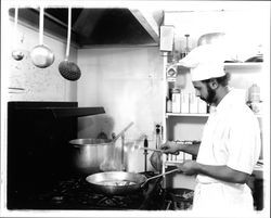 Chef David Serafini at Il Desinare, Sonoma, California, 1976