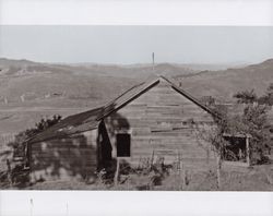 Wright Hill/Poff Ranch farm house north of Bodega Bay, California, November 1954