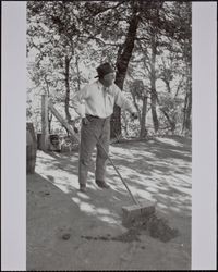 Redwood Ranger Lloyd Cullen at O'Connors Ranch, Sonoma County, California, September 29, 1946