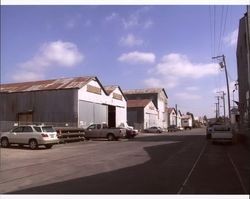 Warehouses located at 209, 219, 301 and 317 First Street, between D and F Streets looking toward F Street, Petaluma, California, Sept. 25, 2001