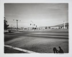 Looking northwest at intersection of Farmers Lane and Fourth Street, Santa Rosa , California, 1963