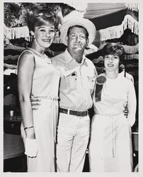 Robert Dupret with California State Fair Ambassadress. at the Sonoma County Fair, Santa Rosa, California, 1966