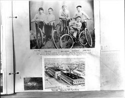 Some early bicycle riders of Petaluma, California, 1900