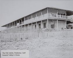 Old adobe at the Petaluma Adobe State Historic Park before restoration, Petaluma, California, photographed between 1940 and 1950