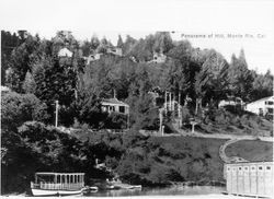 Panorama of hill, Monte Rio, California