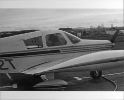 Planes on the ground and in the air at Sky Ranch, Petaluma, California, 1978