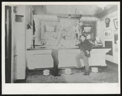 Interior views of unidentified saloons of Petaluma