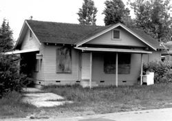 Boarded up house at 313 Bell Avenue, Windsor, California, about 1989