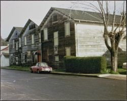 View of Mortensen/White Hatchery, located at Baker Street and Bodega Avenue, Petaluma, California, 1993